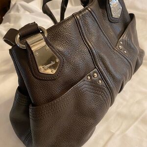 Tignanello Dark Brown Leather Tote